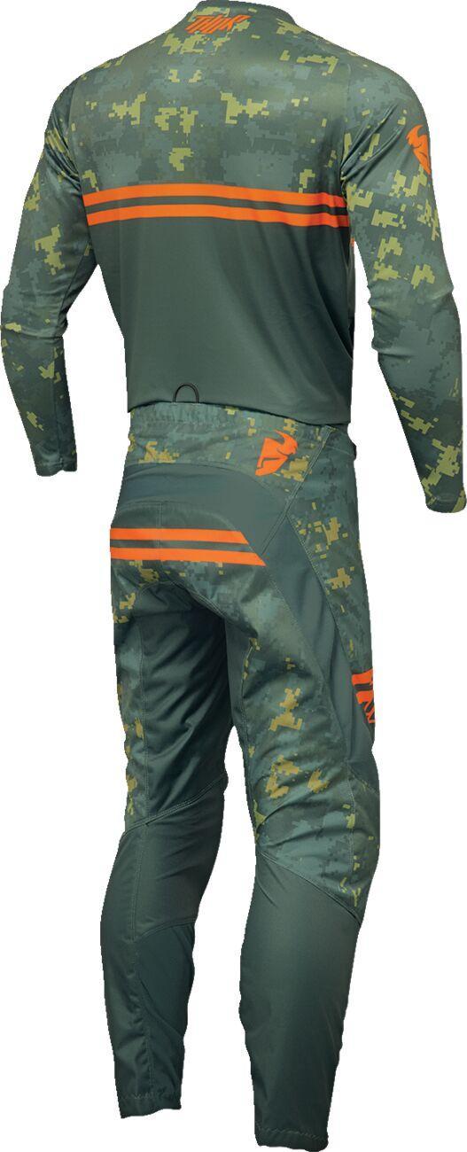Thor Sector Digi Jersey - Forest Green Green Camo