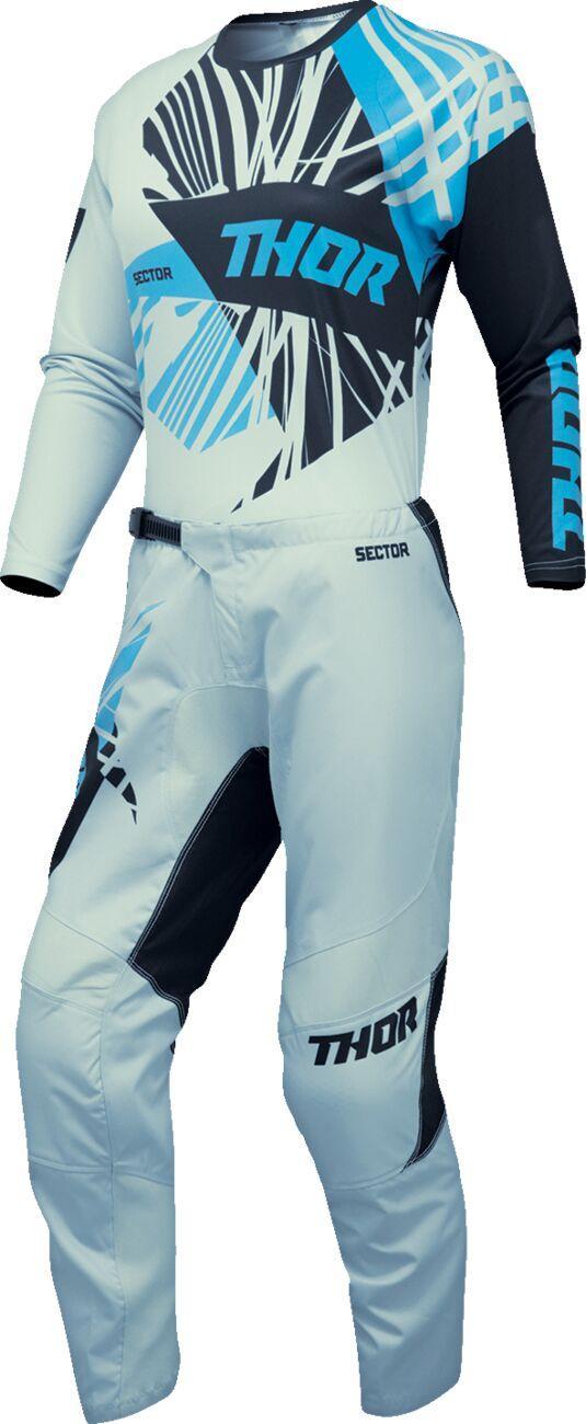 Thor Womens Sector Split Jersey - Black Blue