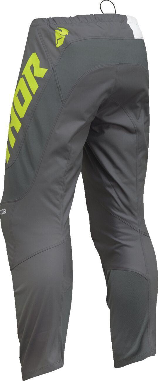 Thor Sector Checker Pants - Acid Yellow Grey White