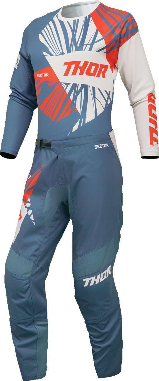Thor Womens Sector Split Jersey - Blue White