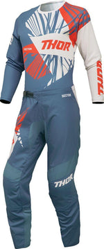 Thor Womens Sector Split Jersey - Blue White