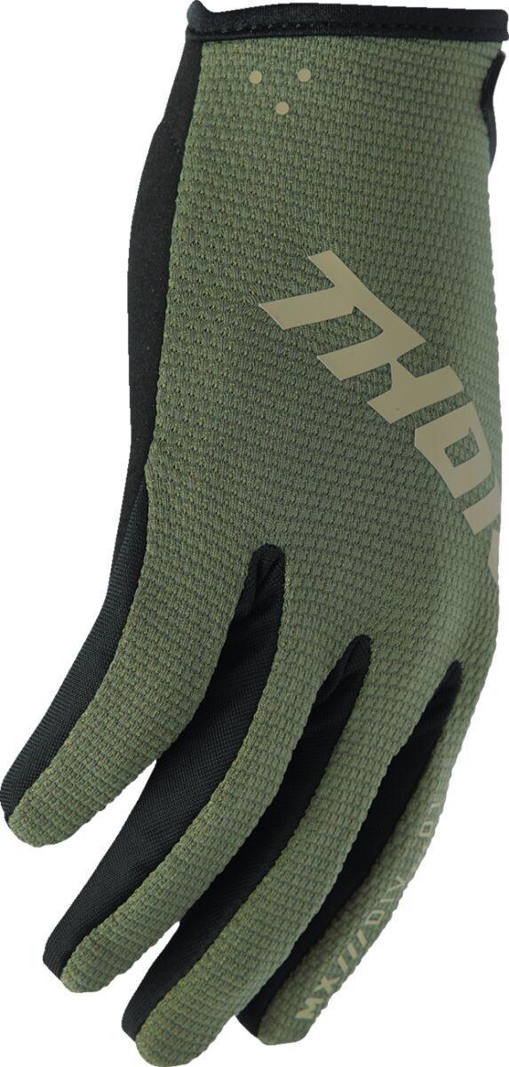 Thor Ridemode Static Gloves - Black/Camo Green