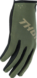 Thor Ridemode Static Gloves - Black/Camo Green