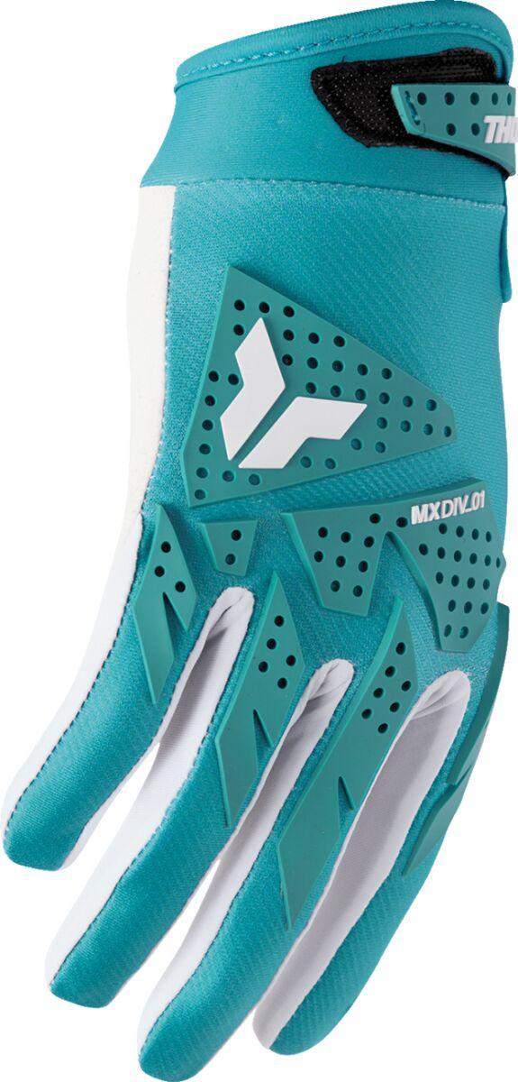 Thor Womens Launchmode XP Gloves - Aqua/White