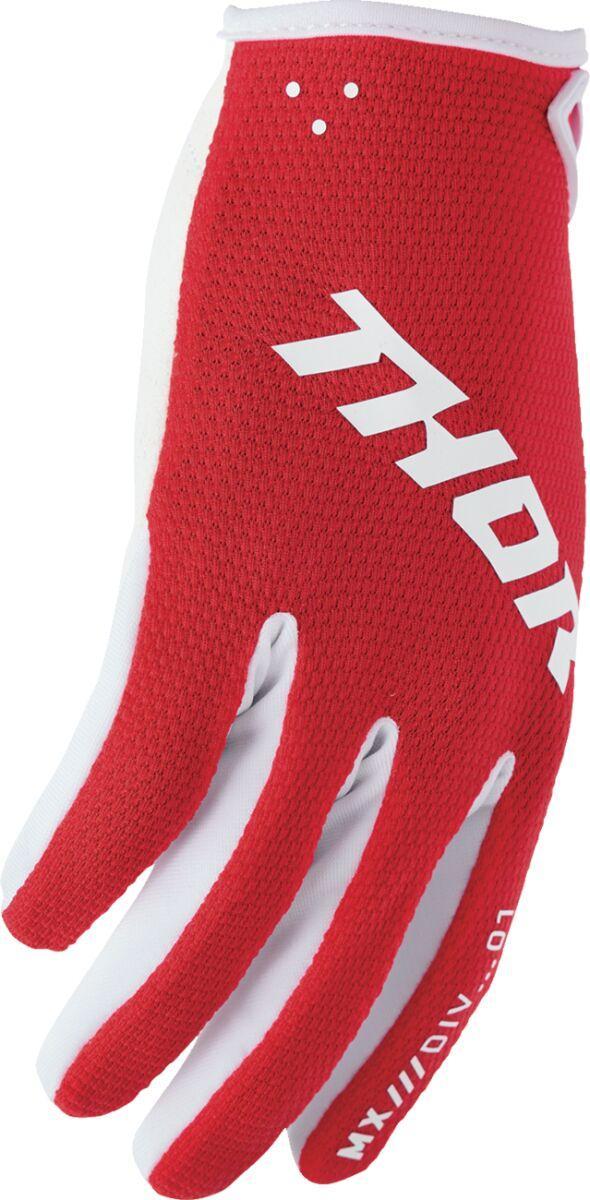 Thor Ridemode Static Gloves - Red/White