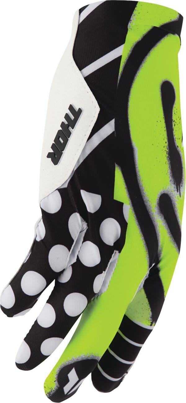Thor Sportmode Anarchy Gloves - Black/Green/White