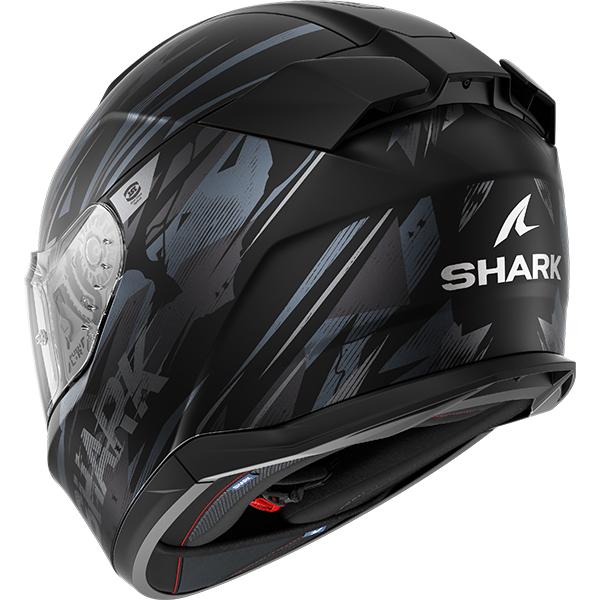 Shark D-Skwal 3 Full Face Motorcycle Helmet - Inkrider Mat KAA