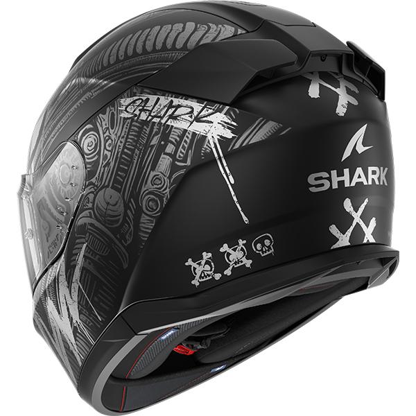 Shark D-Skwal 3 Full Face Motorcycle Helmet - Shiever Mat KAS