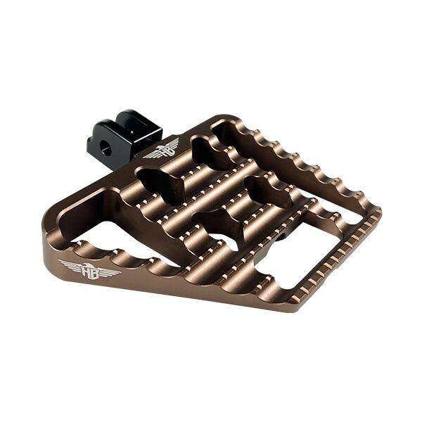 Heinz Bikes Mini Floorboard Footpegs For Harley Davidson FLD 1690 2012-2013 Fit Front Or Rear - Bronze