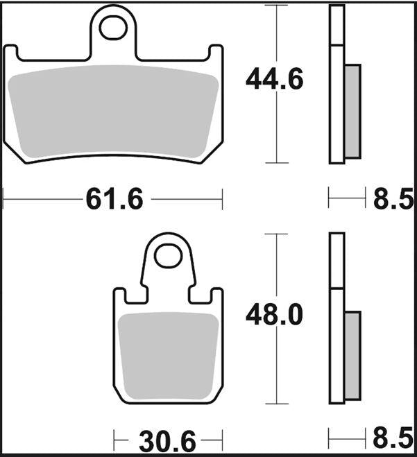 Brembo RC Carbon Ceramic Racing Upgrade Line Brake Pads For Yamaha MT-01 1700 2007-2012 Front