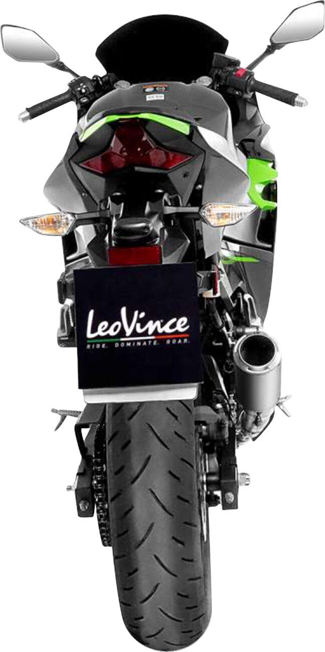 LeoVince Muffler For Kawasaki EX 400 2018-2022 - Silver