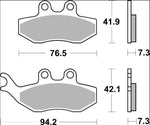 Brembo Carbon Ceramic Prime Line Brake Pads For Beta ALP 125 2006-2009 Front