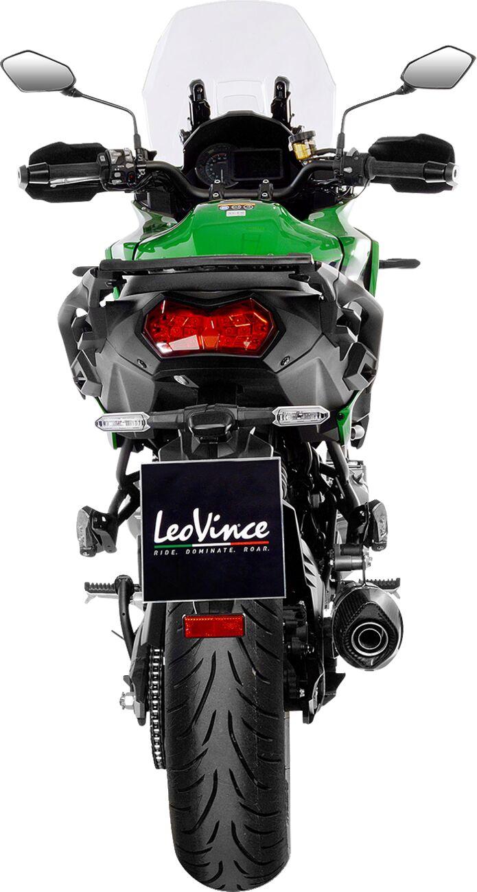 LeoVince Stainless Steel Nero Silencer For Kawasaki KLZ 1000 2019-2024 Right