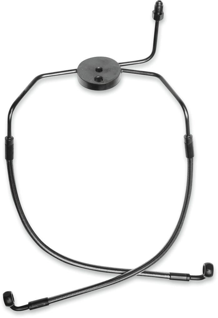 Magnum Shielding Brake Hose Kit For Harley Davidson FLHR1340 1994-98 Front Black
