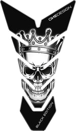Onedesign Resin/Soft Touch Tank Pad - Skull Black/White