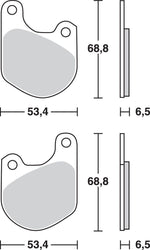 TRW All Round Sintered Metal Brake Pads For Harley Davidson FX 1200 1974-1979 Front