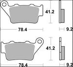Brembo Carbon Ceramic Prime Line Brake Pads For BMW C 400 GT ABS 2025-2026 Rear
