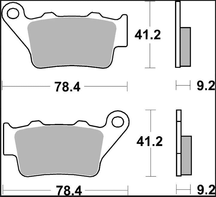 Brembo XS Prime Sintered Brake Pads For BMW C1 125 2000-2003 Rear