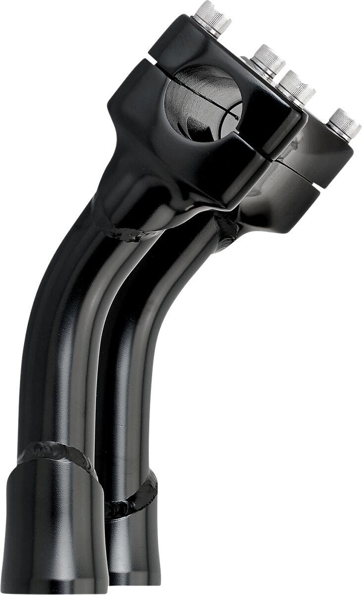 Biltwell Murdock O S Risers 15 cm (6") - Black Satin