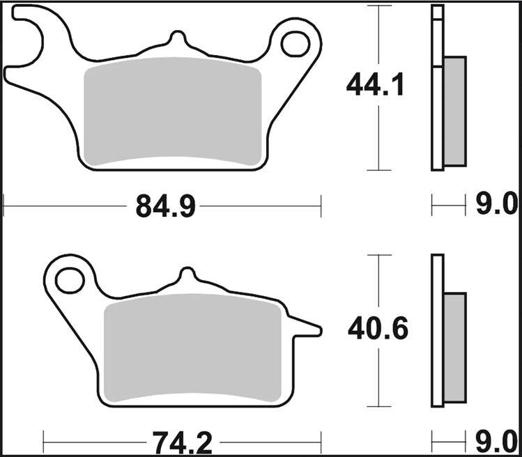 Brembo Carbon Ceramic Prime Line Brake Pads For Yamaha MW 125 2014-2016 Front