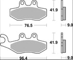 Brembo Prime Carbon Ceramic Brake Pads For Vespa 946 125 ABS 2014-2015 Front