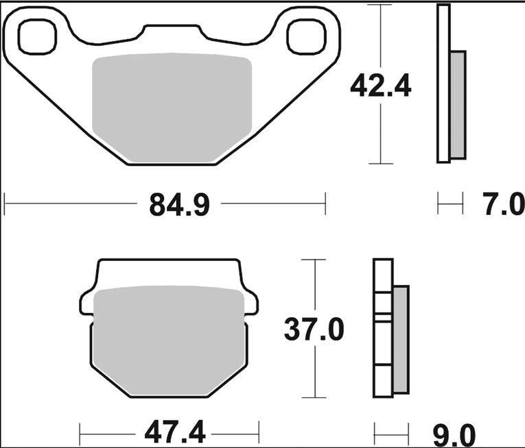 Brembo CC Prime Carbon Ceramic Brake Pads For TGB 101R 50 2006-2009 Front