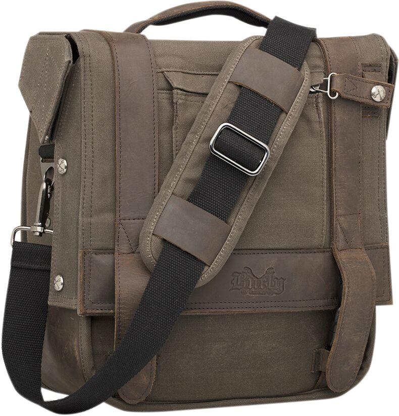 Burly Voyager Detachable Waxed Cotton Saddlebag For Triumph Bonneville 1200 T120 ABS 2024-2026 - Brown