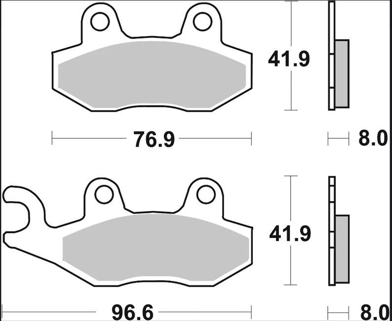 Brembo Prime Carbon Ceramic Brake Pads For Suzuki AN 400 Burgman 2007-2009 Front