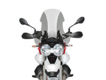 Puig Touring Screen For Moto Guzzi V85 Evocative Graphics 2021-2023 - Dark Smoke