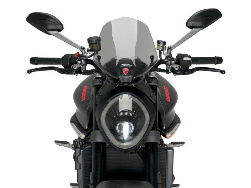 Puig New Generation Sport Screen For Ducati Monster 937 2021-2025 - Carbon Look