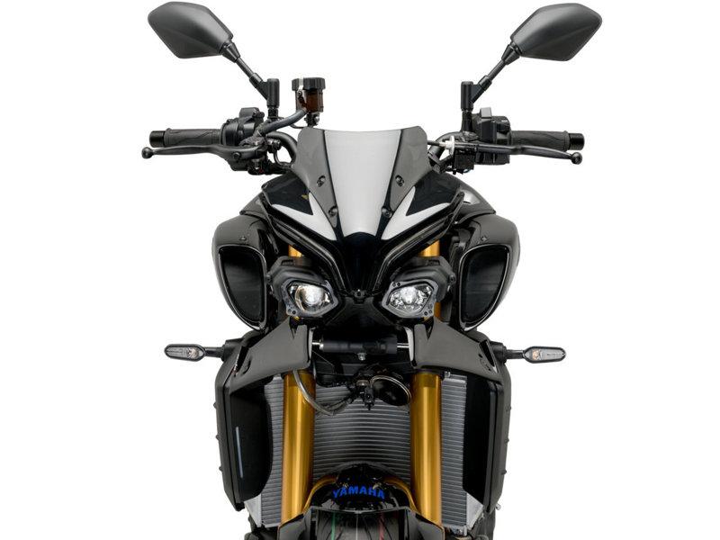 Puig Naked Front Spoiler For Yamaha MT-10 2022-2025 - Matt Black