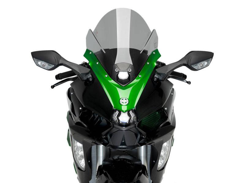 Puig Z-Racing Screen For Kawasaki H2 SX SE 2023-2025 - Black