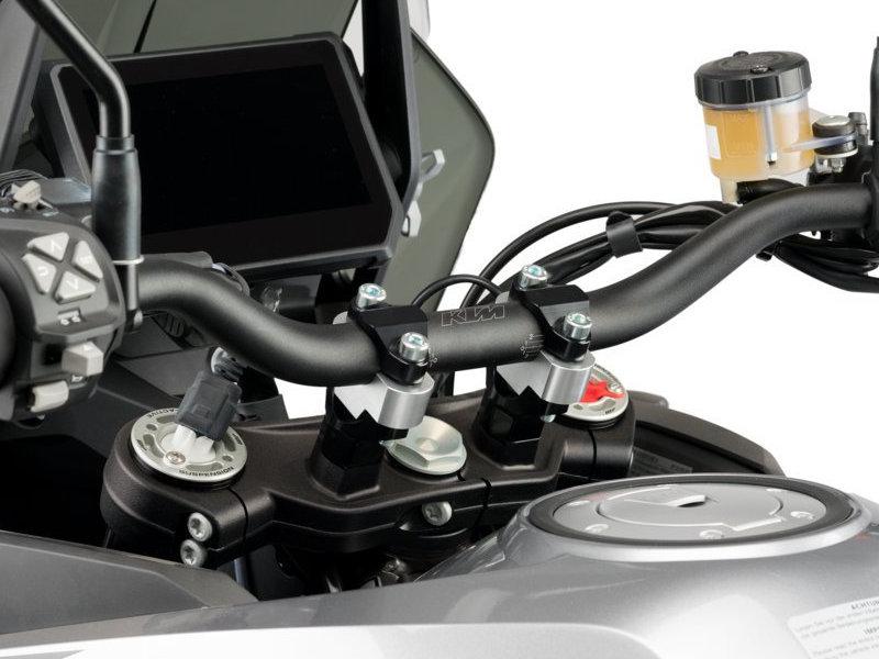 Puig 20mm Handlebar Risers For 22mm Bars For Honda CB750 Hornet 2023-2025 - Silver