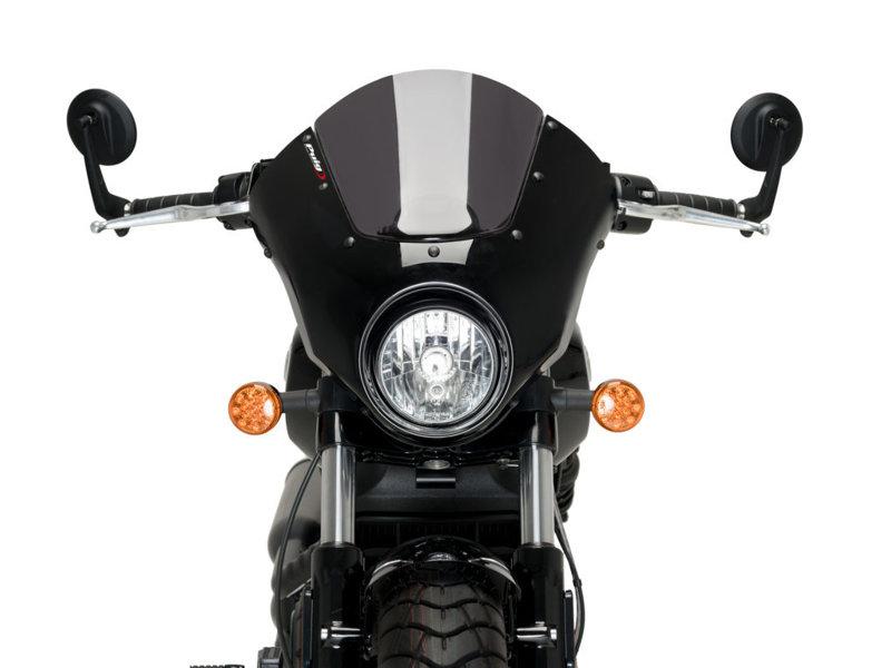 Puig Dark Night Screen For Indian Scout Bobber 2018-2025 - Dark Smoke