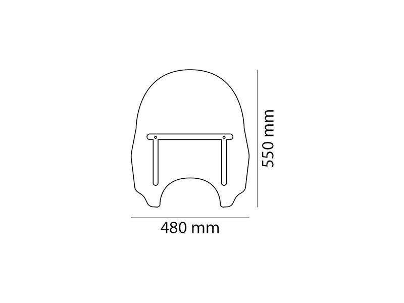 Puig Daytona III Screen For Triumph America LT 2008-2023 - Clear
