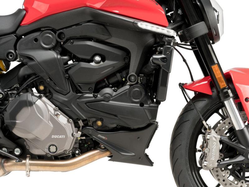 Puig Engine Spoiler For Ducati Monster 937 2021-2025 - Matt Black