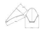 Puig R-Racer Screen For Ducati Panigale 1100 V4 SP2 2022-2023 - Dark Smoke