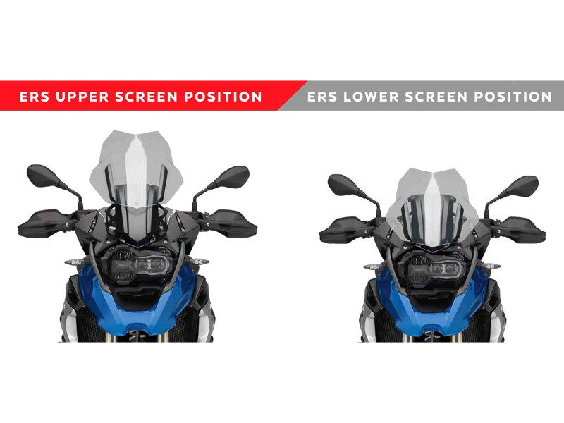 Puig Electronic Screen Height Adjuster For BMW R1200 GS 2013-2018 - Black