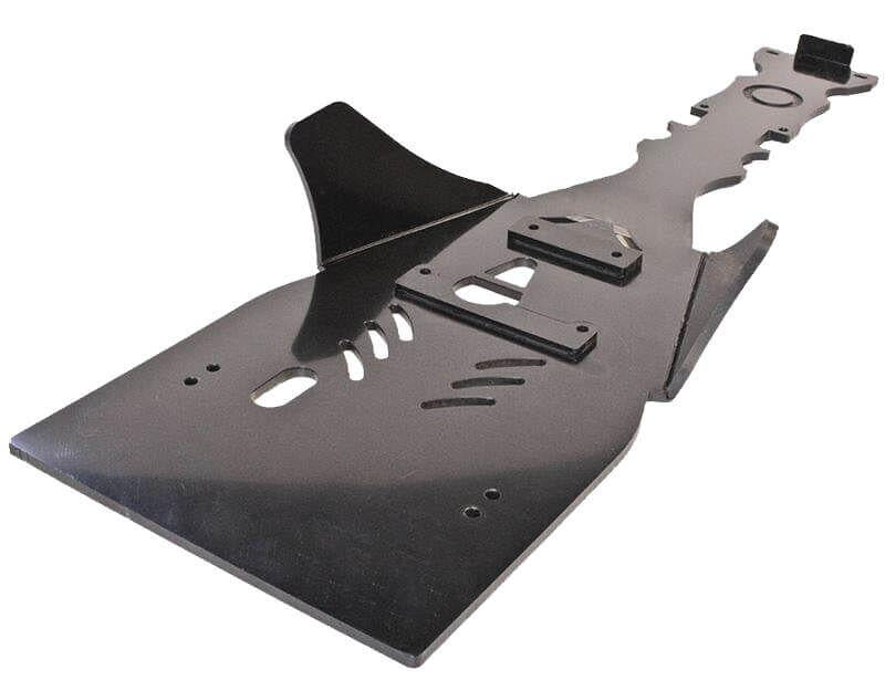 AXP Central Skid Plate For Yamaha YFZ450R 2012-2023 - Black/Red