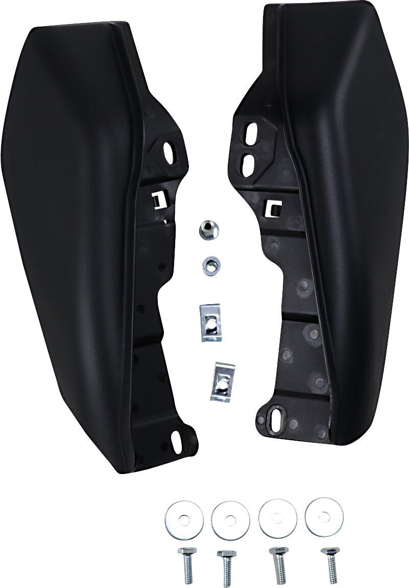 Drag Specialties Frame Mounted Heat Deflectors For Harley Davidson FLHR 1750 2017-2019 - Black