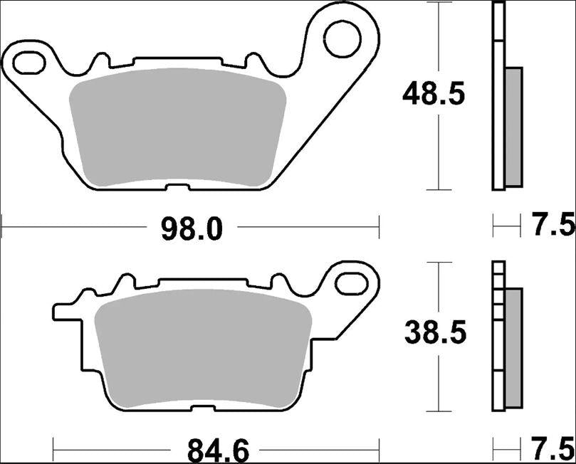 Brembo Prime Carbon Ceramic Brake Pads For Yamaha GPD 125 ABS 2015-2019 Front