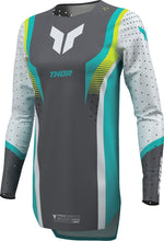 Thor Womens Sportmode Velocity Jersey - Aqua/Fluorescent Yellow/Grey/White