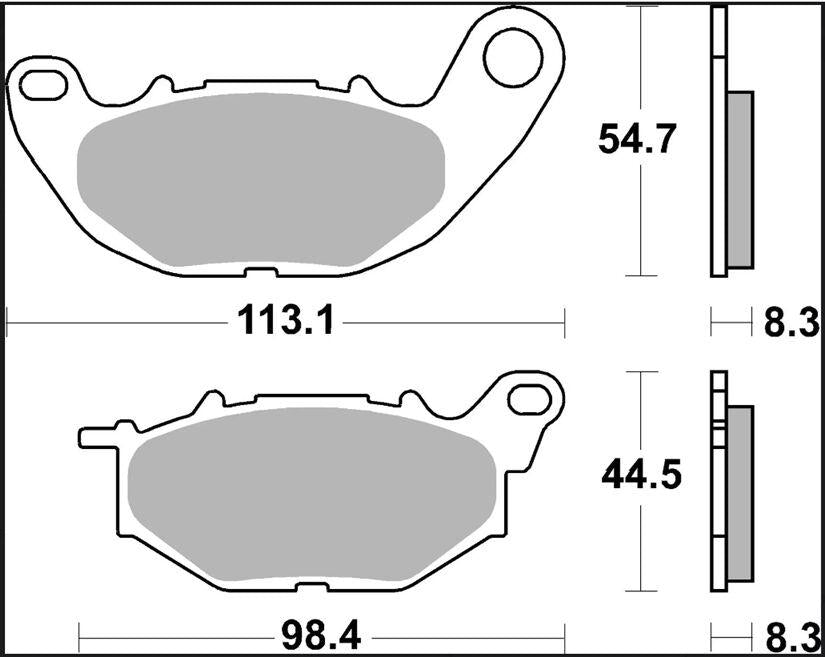 Brembo CC Prime Carbon Ceramic Brake Pads For Yamaha CZD 300 A 2017-2022 Front