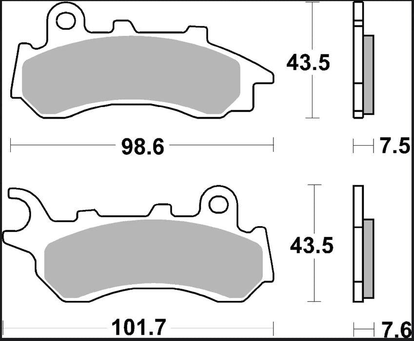 Brembo XS Prime Sintered Brake Pads For Honda ADV 150 ABS 2021