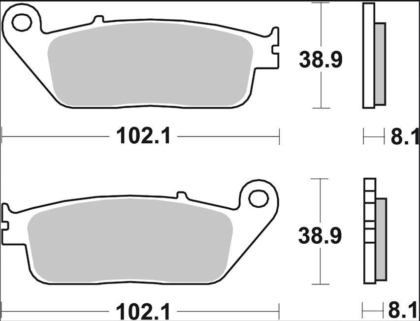 Brembo CC Prime Carbon Ceramic Brake Pads For Triumph Adventurer 900 1996-2001 Front