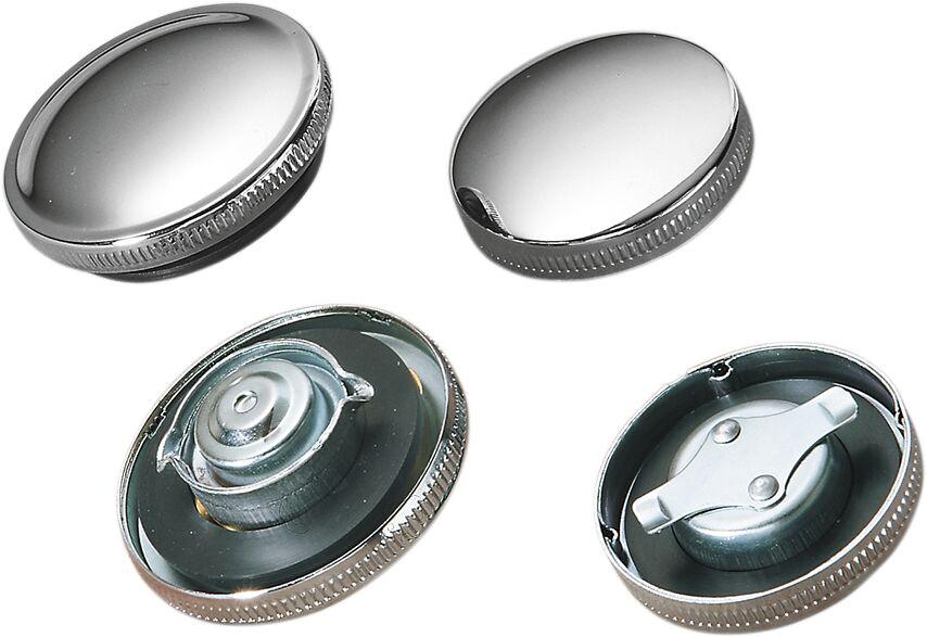 Drag Specialties Original-Style Fuel Cap For Harley Davidson FXB 1340 1980-1982 - Chrome