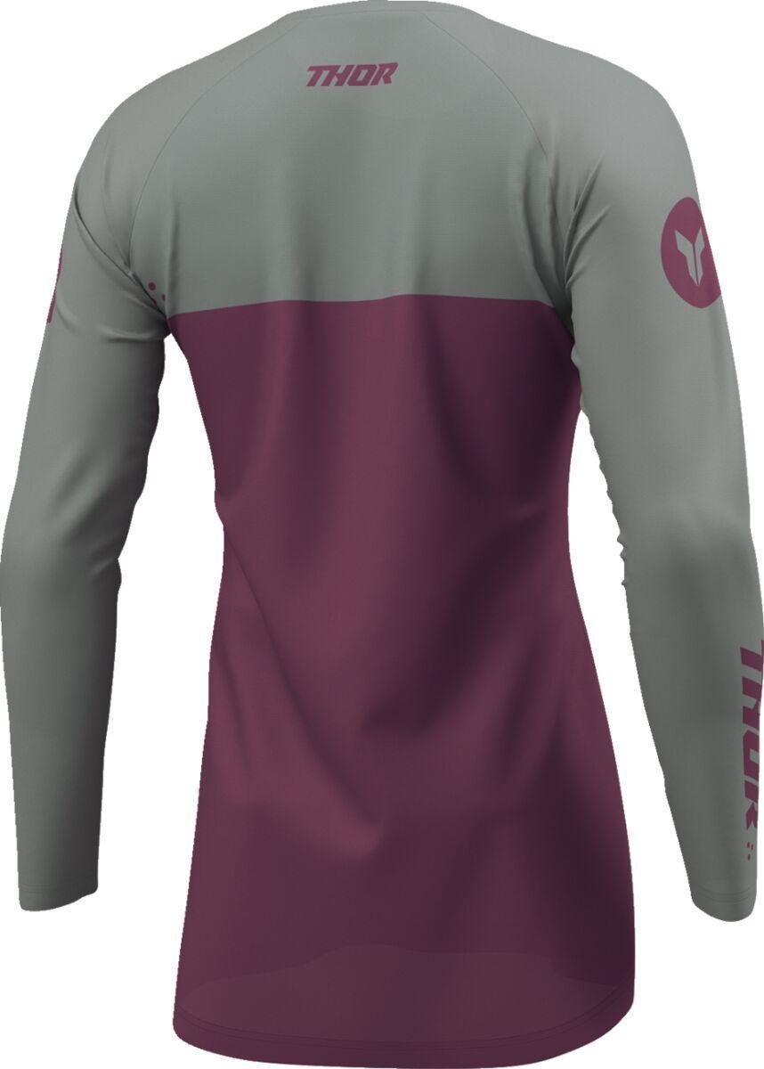 Thor Womens Ridemode Menace Jersey - Grey/Purple