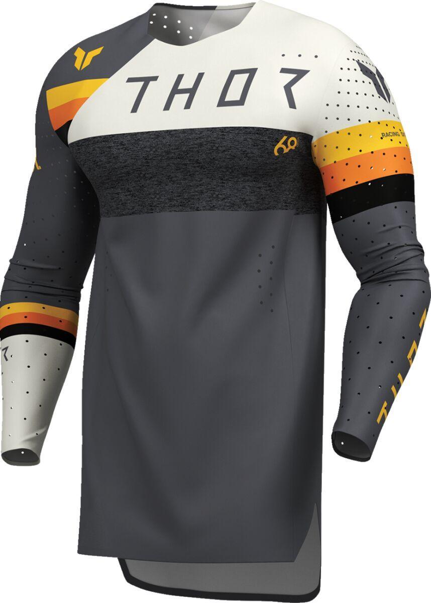 Thor Sportmode League Jersey - Charcoal Grey/Orange/White/Yellow