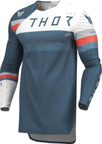 Thor Sportmode League Jersey - Blue/Light Grey/Red/White