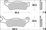 Brembo Carbon Ceramic Prime Line Brake Pads For Aprilia SR 50 Motard 2018 Front